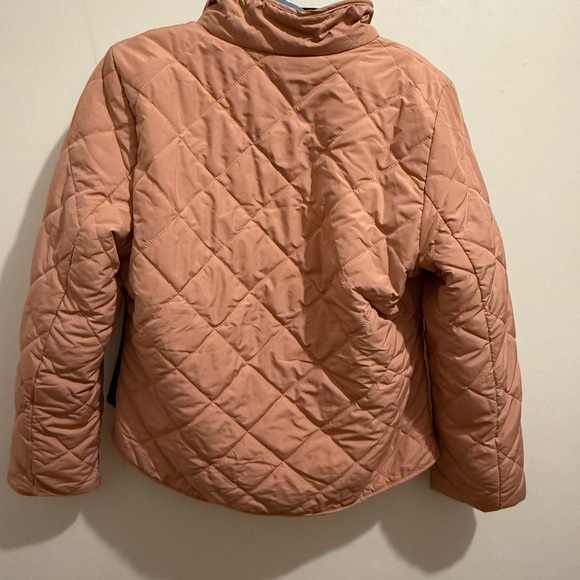 💖 Women's Quilted Tan Jacket - Picture 2 of 3
